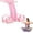 Pink*2, variant on Multifunction Pedal Resistance Band Trainer, 8 Tube Pedal Resistance Device, Portable Home Gym Equipment, for Abdomen, Waist, Arm, Leg, Core/Abs