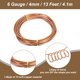 thumbnail image 3 of Alambre de cobre suave Uxcell 99.9% 6 Gauge/4 mm de diámetro 13 pies/4.1 m 1 libra 450 alambre de cobre para jardinería eléctrica, 3 of 7