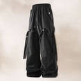 thumbnail image 2 of Men's Straight Fit Casual Work Pants with Elastic Waistband and Drawstring for Everyday Comfortable Loose Fit Wear Comfortable Sweatpants for Men Relaxed Fit Pant, 2 of 4