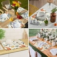 thumbnail image 6 of Fall Placemats for Dining Table Set of 6, Autumn Animal Place Mats Owl Bird Fox Leaves Thanksgiving Placemat Washable Harvest Autumn Table Mats for Kitchen Table Holiday Dinner Party Home Decor, 6 of 6