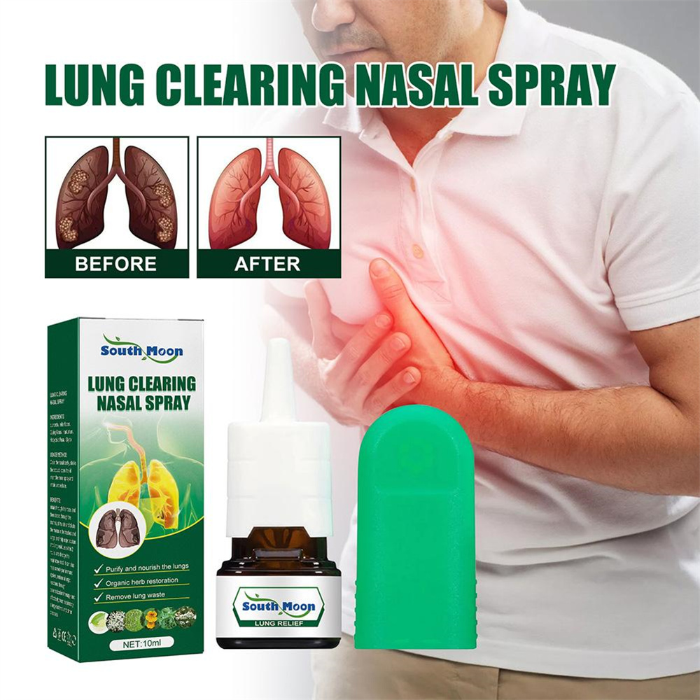 10ml Lung Detox Herbal Cleanser Spray for Smokers Clear Nasal