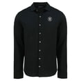 thumbnail image 2 of Men's Cutter & Buck Black Houston Astros Knitted Advantage Tri-Blend Eco Soft Pique Long Sleeve Button-Up Shirt, 2 of 3
