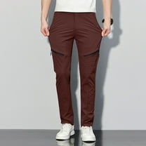 ZHYou Men's Pants Men's Skinny Stretchy Khaki Pants Colored Pants Slim Fit Slacks Tapered Trousers