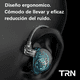 thumbnail image 4 of Audífonos In-ear Trn Cs2 Azul Transparente,con Micrófono, 4 of 4