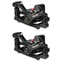2 Pcs Bike Disc Brake Pads Cable Front and Rear Bikes Caliper Black