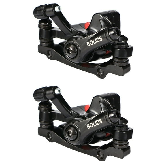 2 Pcs Bike Disc Brake Pads Cable Front and Rear Bikes Caliper Black