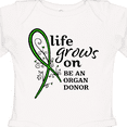thumbnail image 4 of Inktastic Life Grows On- be an Organ Donor Boys or Girls Long Sleeve Baby Bodysuit, 4 of 5