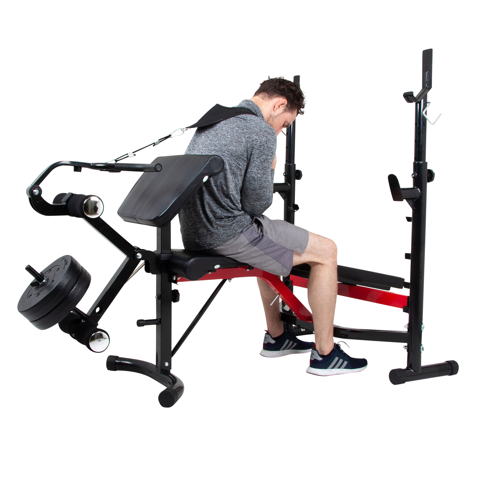 Body Champ BCB5268 Olympic Weight Bench with Arm Curl and Curl Bar Attachment, 300 Lbs. Weight Limit - image 5 of 10