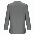 thumbnail image 3 of Womens Boho Tops Loose Lightweight Gauze 3/4 Sleeve Blouses Linen Fit Floral Embroidered Clothes Casual Summer Flowy Long Shirts, 3 of 4