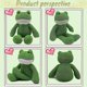 thumbnail image 3 of Peluche de rana de patas largas, ideal como cojín decorativo para niñas (verde, 40 cm), 3 of 5