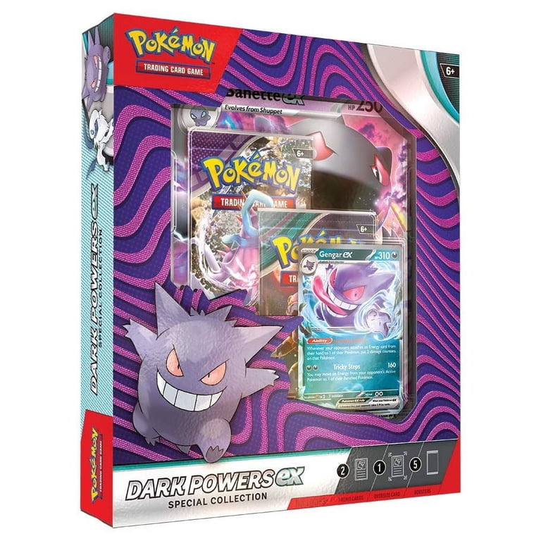 Pokemon Dark Powers ex Special Collection with Gengar ex, Absol ex, 5 Booster Packs & Foil Cards - Walmart.com Pokemon Dark Powers ex Special Collection with Gengar ex, Absol ex, 5 Booster Packs & Foil Cards - Walmart.com