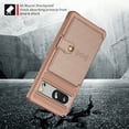thumbnail image 7 of TECH CIRCLE Wallet Case for Google Pixel 8, Credit Card Slots Holder Luxury PU Leather Cover, Magnetic Car Mount Shockproof Lens Protective Case for Google Pixel 8 2023, Rosegold, 7 of 7