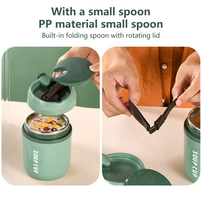 Korean Style PP Food Safe Grade Soup Cup Office Worker Breakfast Cup  Insulated Soup Pot Portable Food Flask - China Lunch Box and Kids Lunch Box  price