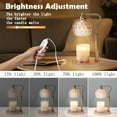 thumbnail image 3 of LMLTLULU Candle Warmer Lamp with Timer,Dimmable Adjustable Height Wax Melter Light for Jar Candles,Amber Crystal Candle Lamp for Home Decor,Perfect Gifts for Mom,Dorm Room,New Home,Includes 2 Bulbs, 3 of 9