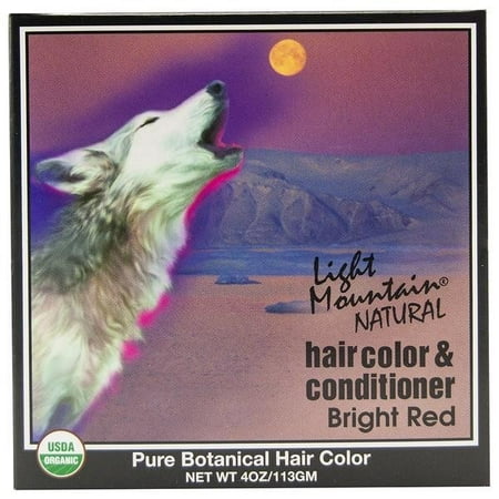 Light Mountain Bright Red Henna Hair Color Conditioner 4 Oz