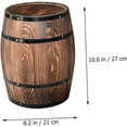 thumbnail image 4 of Wooden Barrel Planter Oak Aging Barrels bar Barrel Succulent Pot Small Wooden Bucket Gardening Planter Barrel Shape Plant Pot Wine Barrel for bar Whisky Floor Trim Antique$$Garden & Patio, 4 of 9