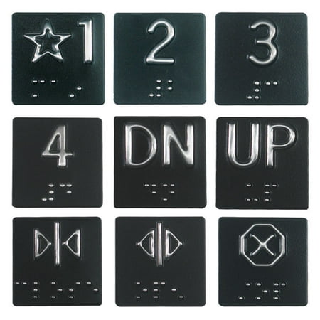 Braille Elevator Plates - Walmart.com