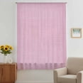 thumbnail image 3 of Pink Burlap Texture Sheer Curtains 96 Inches Long, Farmhouse Vintage Pink Light Filering Curtains, Privacy Drapes Simi Floor to Veiling Curtain for Living Room Bedroom Large Window Treatment, 3 of 9