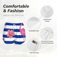 thumbnail image 6 of Picia Flamingo Pattern Women's 2 in 1 Athletic Running Shorts High Waisted Workout Casual Gym Sweat Shorts with Comfy Liner Zipper Pockets-Medium, 6 of 9