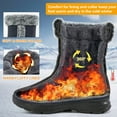thumbnail image 3 of Ecetana Women's Mid Calf Waterproof Winter Snow Boots Warm Faux Fur Lined Fashion Hiking Boots, 3 of 6