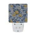 thumbnail image 2 of Lemons and Blue Leaves Night Light LED Dusk to Dawn Auto Sensor Night Lamp Plug-in Nightlight for Bedroom Hallway Kitchen 2 PCs, 2 of 7