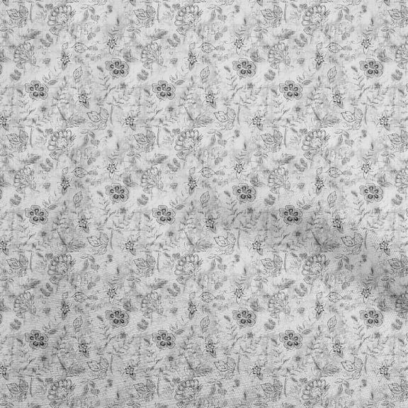 oneOone Polyester Spandex Gray Fabric Batik Sewing Fabric By The Yard Printed Diy Clothing Sewing Supplies 56 Inch Wide