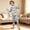 Kids, variant on DIY Graffiti Family Matching Pajamas Set Monkey Coloring Print Long Sleeve Tops Pants Soft Sleepwear Outfits for Cozy Craft Evenings