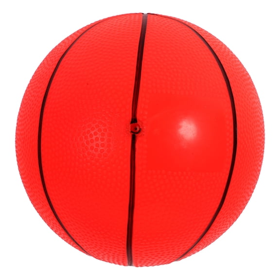 BESTYASH Red Inflatable PVC Basketball with Elasticity, 1 Pack Outdoor Sports
