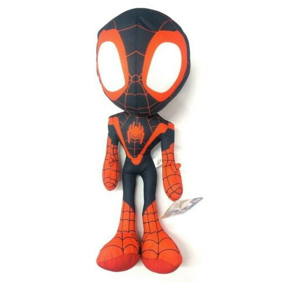 Marvel Miles Morales Plush Doll Toy, 15", Black, 1.94 oz