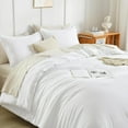 thumbnail image 3 of Juego de edredón Litanika White Oversized King con 2 fundas de almohada, 3 of 7