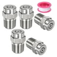 thumbnail image 1 of Boquillas de limpieza de superficie Uxcell 5 Pack - 0 Grado 1/4" NPT Macho para lavadoras a presión, acero inoxidable con cinta de sellado (orificio de 1.382 mm), 1 of 1