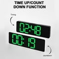 thumbnail image 4 of 13 Inch Large Led Digital Wall Clock Simple Hanging Dual Purpose Remote Display Pendulum Temperature Clock, 4 of 9