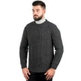 thumbnail image 6 of SAOL 100% Merino Wool Men's Aran Cable Knit Irish Sweater Fisherman Pullover, 6 of 8
