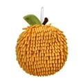thumbnail image 1 of 2Pcs Fuzzy Fruit Hand Towels 17x17cm, Strong Absorption, Hanging Loop, Microfiber, for Kitchen/Bath/Cleaning, 1 of 5