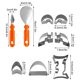 thumbnail image 3 of Halloween Pumpkin Carving Kit 11 Piece Stainless Steel Tools with Orange Handles and Unique Shapes, 3 of 8