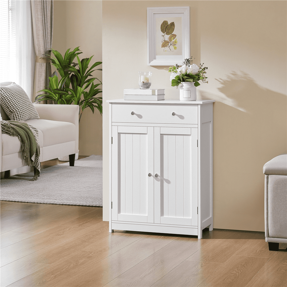 Alden Design Classic Floor Storage Cabinet for Bathroom/Entryway Storage