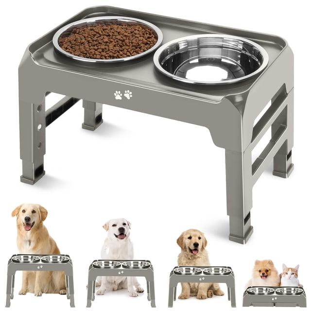 Soporte elevado ajustable COMESOON de Elevated Bowls de 1,5 L para perros