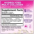 thumbnail image 2 of Multi Collagen Peptides - Hydrolyzed Collagen Types I, II, III, V, X - Best Hair, Skin, Nail & Joint Support for Women - Complete Collagen Peptide Supplement - Non-GMO, Bottled USA - 120 Capsules, 2 of 9