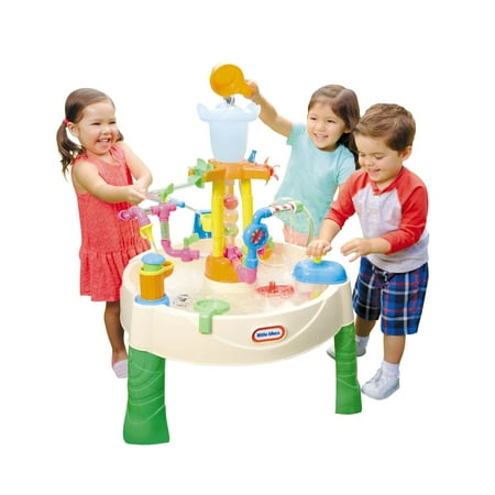 Little Tikes Fountain Factory Water Table with 13 Piece Pipes  Tower and Waterfall Accessory Set  Outdoor STEM Toy Play Set for Toddlers Kids Boys Girls Ages 2 3 4+ Year Old