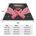 thumbnail image 3 of Bixox Fleece Blanket Ribbon With Angel Wings Pattern Super Soft Double-Sided Microfiber Flannel Blanket for Sofa, Bed, Couch,Suitable for All Seasons - 80"x60", 3 of 5
