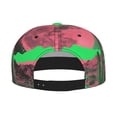 thumbnail image 2 of Zufioo Neon Desert Moon Print Flat Brim Baseball Cap, Sun Protection, Sweat Absorption, Adjustable Sports Cap, Suitable for Men and Women in All Seasons, 2 of 7