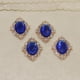 thumbnail image 5 of 20 botones planos para manualidades de boda, joyería, decoración de ropa y tarjetas. Azul oscuro, 5 of 9