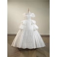 thumbnail image 4 of Large size satin wedding dress French style, 4 of 9