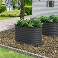 thumbnail image 3 of VEIKOUS 24"H Modular Metal Garden Bed, Many-in-1 Modular Galvanized Planter Box 4x2x2 ft, Gray, 3 of 12