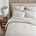 thumbnail image 2 of Levtex Home - Leo Stripe Euro Sham Set of 2 - Stripe - Cream Black - Two Euro Shams (26 x 26in.)- Cotton, 2 of 4