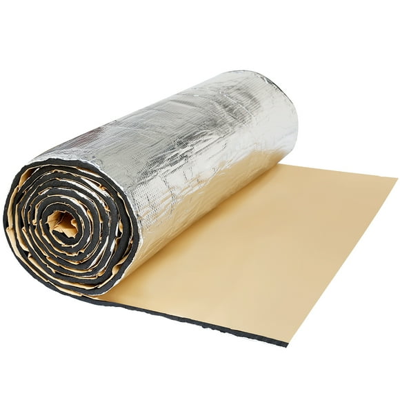 60cmX100cm Aislante Térmico Lámina Insonorizante Aluminio Forro Papel Adhesivo 6mm de Espesor Espuma Aislante Acústico Insonorización Coche