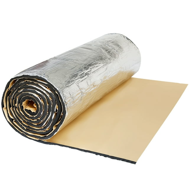 60cmX100cm Aislante Térmico Lámina Insonorizante Aluminio Forro Papel Adhesivo 6mm de Espesor Espuma Aislante Acústico Insonorización Coche