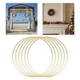thumbnail image 4 of Metal Hoop Rings for DIY Macrame Wall Hanging Crafts Wedding Wreath 6pcs, 4 of 8