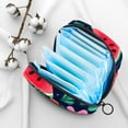 thumbnail image 7 of Watermelon Sanitary Napkin Storage Bag, Menstrual Pad Bag Portable Nylon Oxford Cloth Menstrual Cup Pouch with Zipper for Teen Girls Women Ladies, 7 of 7