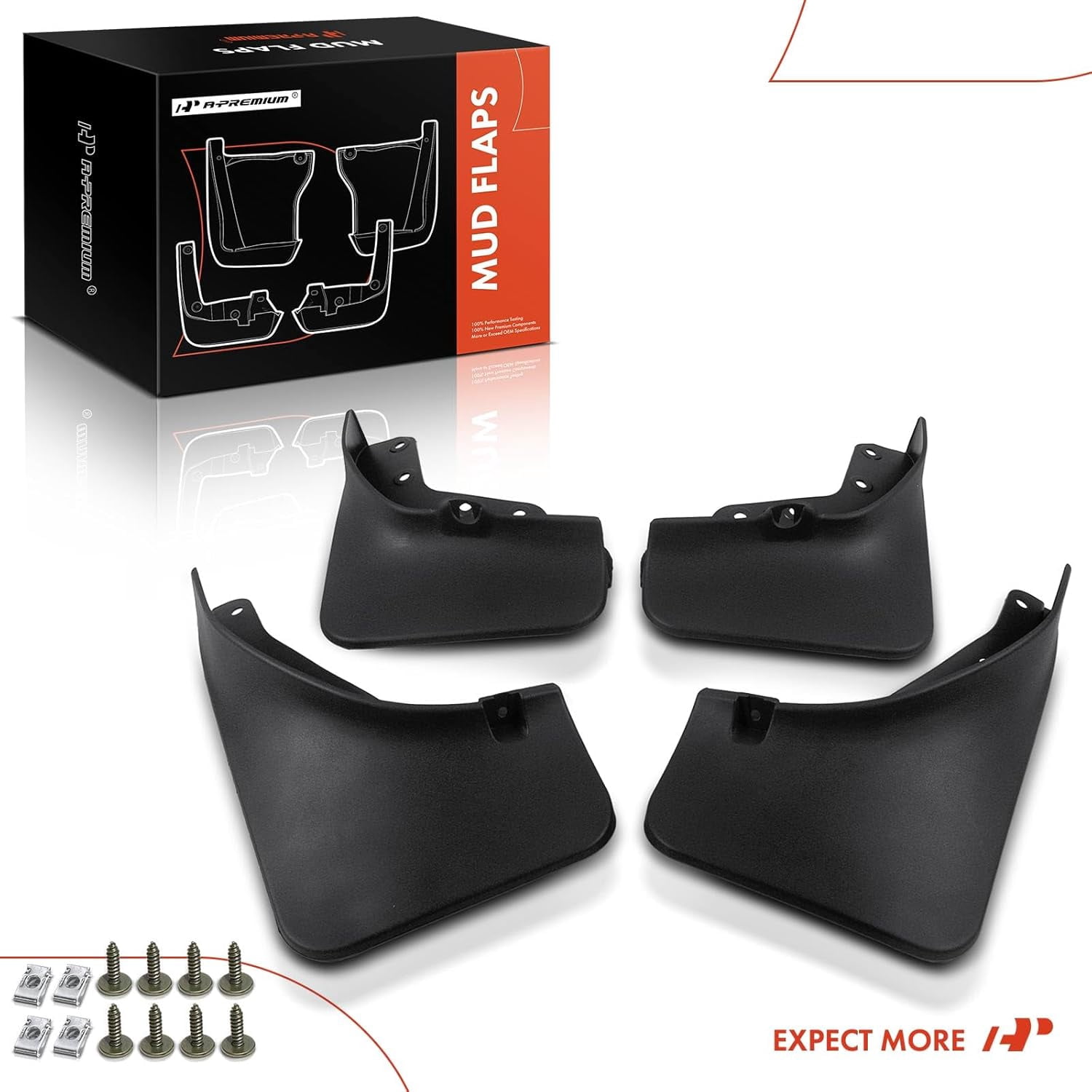 A-Premium Splash Guards Mud Flaps Mudflaps Replacement for Lincoln MKX 2016 Front and Rear 4-PC Set